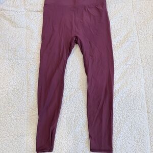Savvi Maroon Activewear Leggings